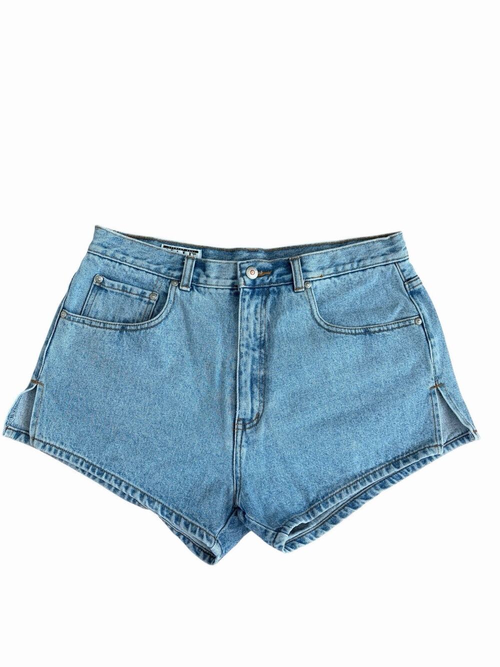 Vtg 80s 90s International Male Light Wash Jean Denim Shorts Men's Sz 34